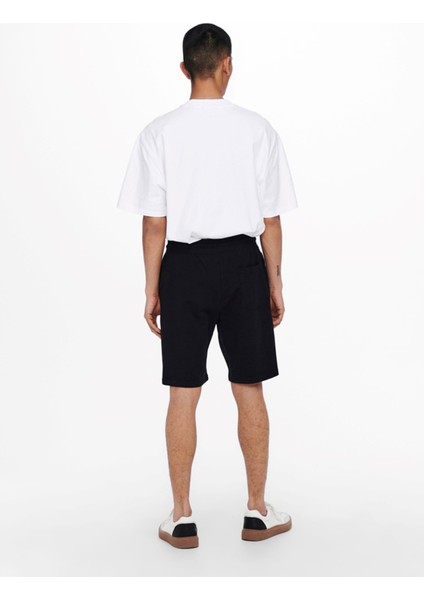 Normal Siyah Erkek Sweat Şort 22015623_ONSNEIL Sweat Shorts