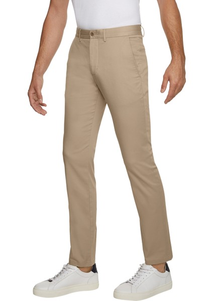 Normal Bel Normal Paça Slim Fit Bej Erkek Pantolon MW0MW28883AEG