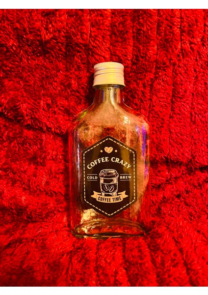 Cold Brew Şişe 3'lü Set Suya Dayanıklı Yassı Cam Şişe Seti Cold Brew Kahve Şişesi Set