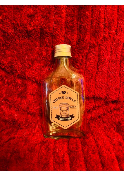 2'li Cold Brew Şişesi Suya Dayanıklı Yassı Cam Şişe Seti Cold Brew Kahve Şişesi Set
