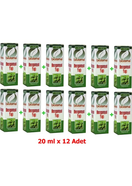 Bergamut Yağı 20 ml x 12 Adet