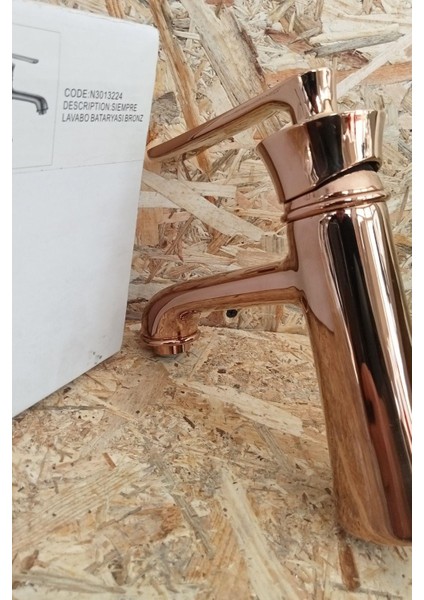 Siempre Tek Gövde Lavabo Bataryası Bronz
