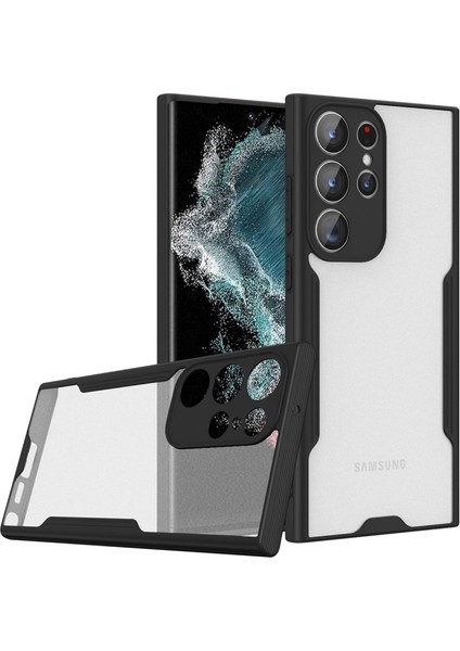 Samsung Galaxy S23 Ultra ile Uyumlu Kılıf Pastel Renki Şeffaf Ultra Ince Hafif Telefon Kılıfı Kapak