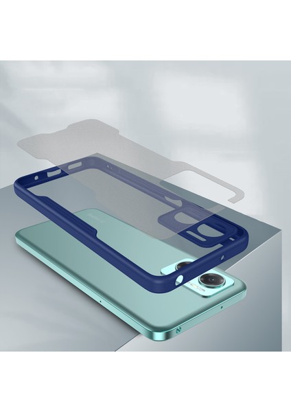 Xiaomi Redmi Note 11E ile Uyumlu Kılıf Pastel Renki Şeffaf Ultra Ince Hafif Telefon Kılıfı Kapak