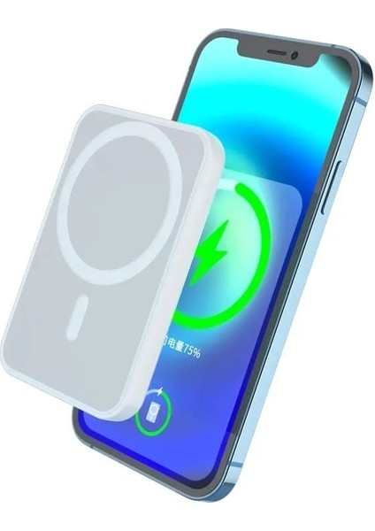 5.000 Mah Battery Case Magsafe Powerbank Wiriles Auto Chargıng Feature