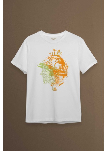 Stanley Kubrick Full Metal Jacket Filmi 1995 Orange Baskılı Tişört Unisex T-Shirt