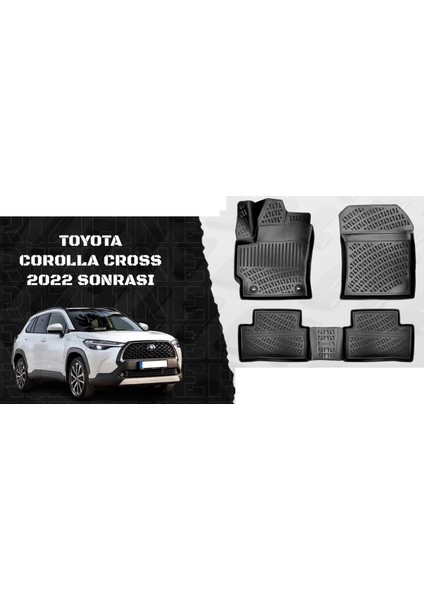 Rizline Toyota Corolla Cross 2022 Sonrası 3D Havuzlu Paspas fiyatları