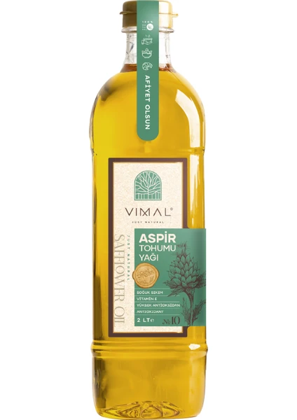 Vımal Aspir Tohumu Yağı 2lt Soğuk Sıkım %100 Natural