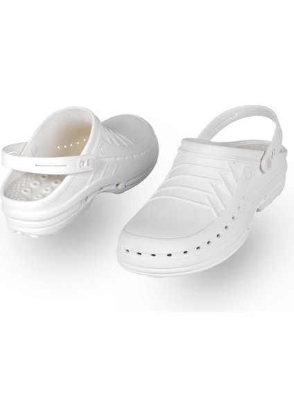 Erkek Sandalet 10000119 Wock Clog 10 + Strap White/white