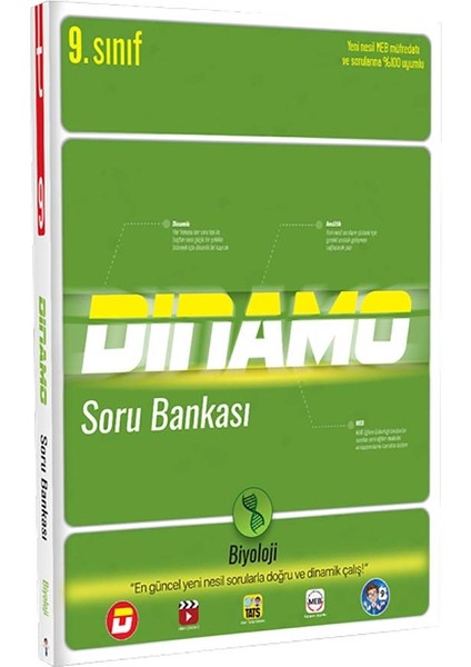 Tonguç Akademi 9. Sınıf Dinamo Biyoloji Soru Bankası 2022