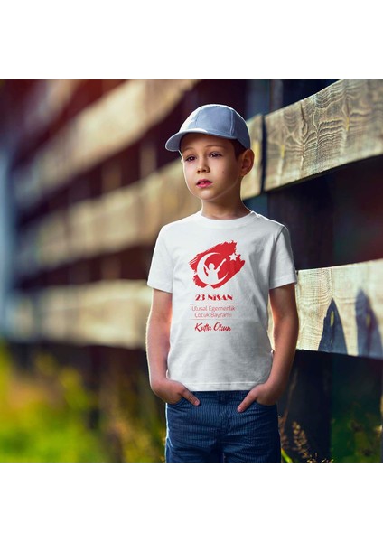 23 Nisan Tişörtü - TS2309 - BEYAZ fiyatları