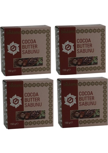 Doğal Cocoa Butter Sabunu 150 gr x 4 Adet