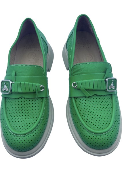 Yeşil Kadın Loafer10 modelleri