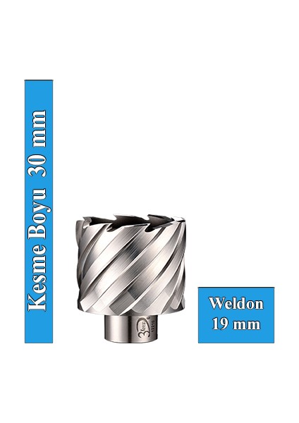 34 x 30 mm Hss Manyetik Matkap Ucu SHC30