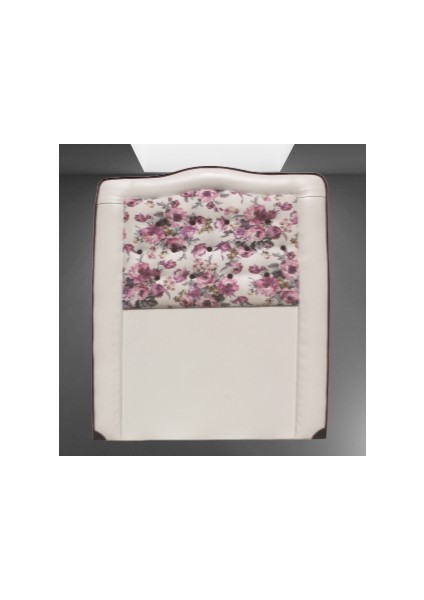 Başlık Alc Kardelen Model 90 cm Kapitone Baby Face Pembe Çiçekli Kumaş Döşeme El Yapım