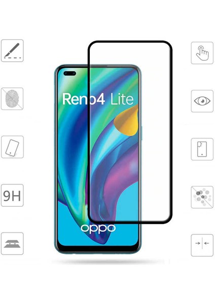 Oppo Reno 4 Lite Tam Kaplayan Seramik Ekran Koruyucu Yumuşak Kırılmaz Cam Filmi