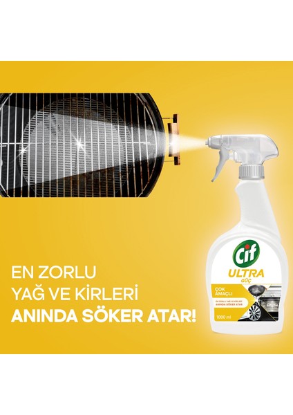 Ultra Güç Çok Amaçlı Sprey Yağ ve Kir Sökücü  1000 ml