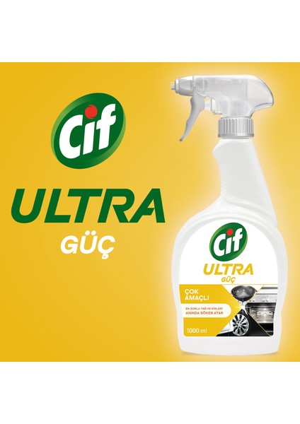 Ultra Güç Çok Amaçlı Sprey Yağ ve Kir Sökücü  1000 ml