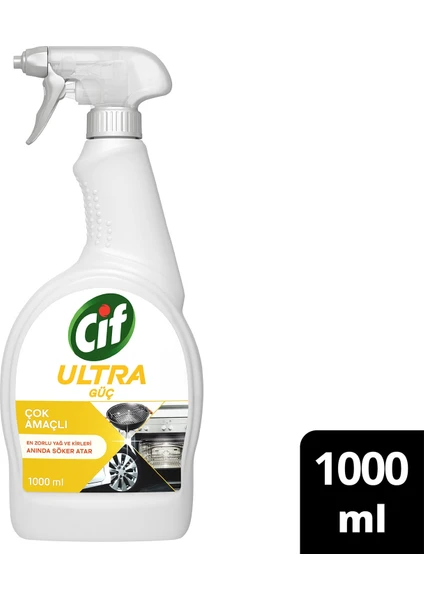 Ultra Güç Çok Amaçlı Sprey Yağ ve Kir Sökücü  1000 ml