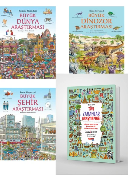 Çocuklariçin Araştırma Seti - 4 Kitap