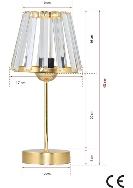 Konik Kristal Cam Tekli Modern Klasik Abajur fiyatları