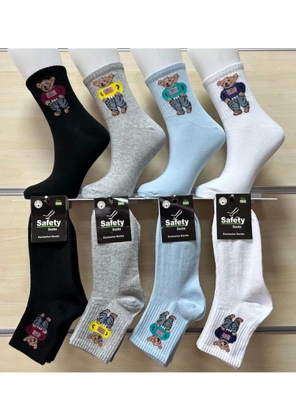 10LU Ayıcık Desenli Unisex Çorap