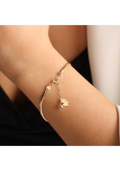 Balık Sırtı Altın Bileklik Baget Parçalı modelleri