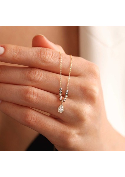 Damla Taşlı Altın Kolye Dorikalı fırsatları