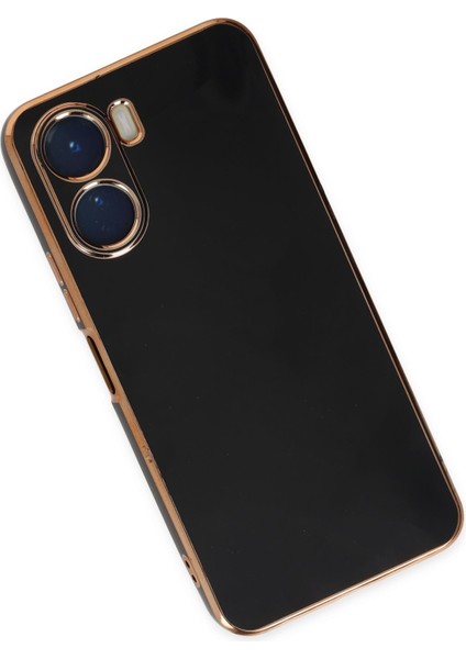 Vivo Y16 Kılıf Volet Silikon - Siyah 300099