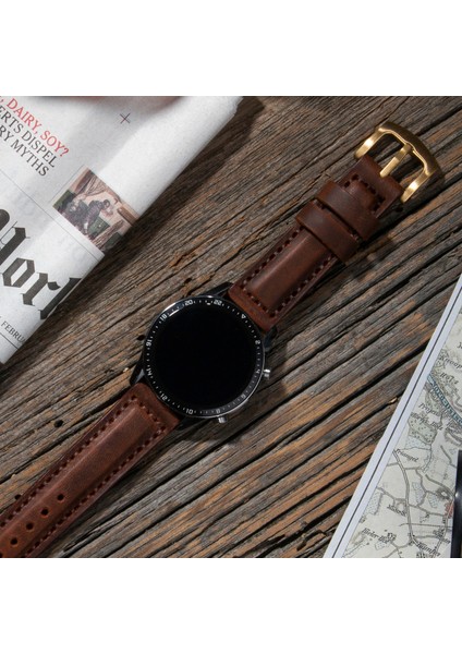 Huawei Watch GT5 / GT4 Gt 2 3 4 5 Pro 46mm Uyumlu Deri Kordon Watch Gt2 E Gt2e Gt2pro Gt3 Pro Gt3pro Se 2e Elite Huawei Watch 4 Pro Ultimate Deri Kordon Kayış 46 22mm indirimleri