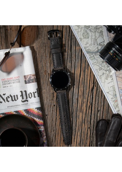 Huawei Watch GT5 / GT4 Gt 2 3 4 5 Pro 46mm Uyumlu Deri Kordon Watch Gt2 E Gt2e Gt2pro Gt3 Pro Gt3pro Se 2e Elite Huawei Watch 4 Pro Ultimate Deri Kordon Kayış 46 22mm