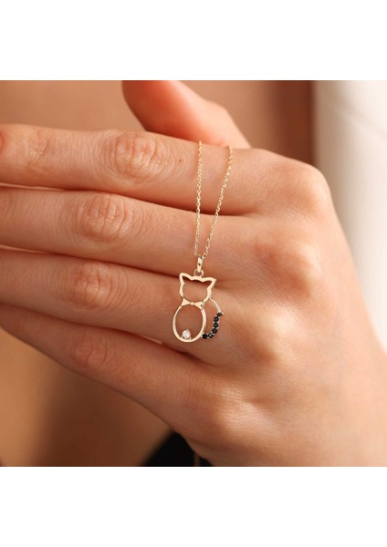 Altın Kedi Kolye Onix Stone fiyatları