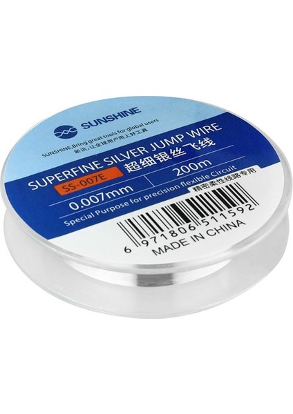 SS-007E 0.007 mm Süper Ince Gümüş Atlama Teli
