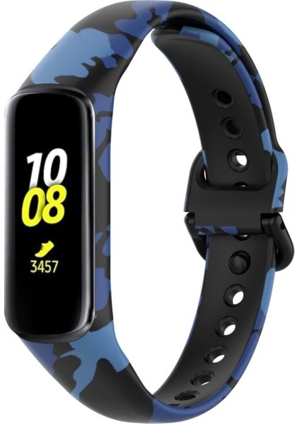 Samsung Galaxy Fit 2 R220 Kamuflaj Desenli Kordon Kayış