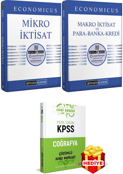 KPSS A Grubu Makro Mikro İktisat Para Banka Kredi Konu Anlatımı Economicus 2'li Seti Pegem Akademi Yayıncılık