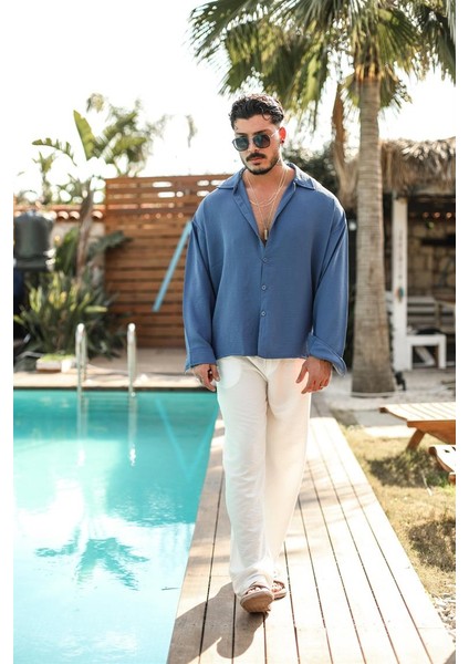 Dokulu Oversize Yazlık Gömlek fırsatları