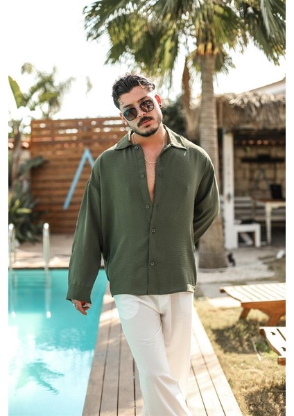 Dokulu Oversize Yazlık Gömlek fiyatları