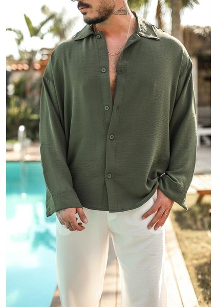 Dokulu Oversize Yazlık Gömlek modelleri