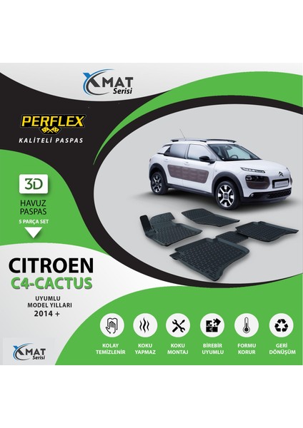 Paspas 3D Havuzlu X-Mat C4 Cactus 2014+