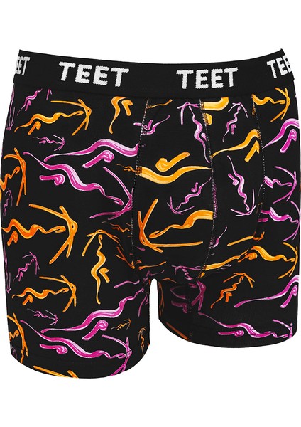Erkek Boxer Pamuklu Desenli Deluxe 5'li Set