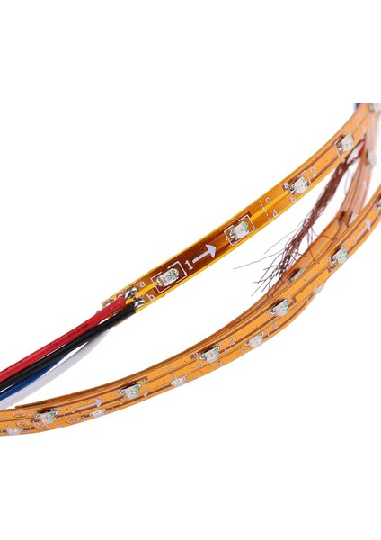 1 Metre Model Demiryolu Manzara Binası 72 Leds Strıte Işık 5V ~ 6V Dc Kırmızı (Yurt Dışından) modelleri