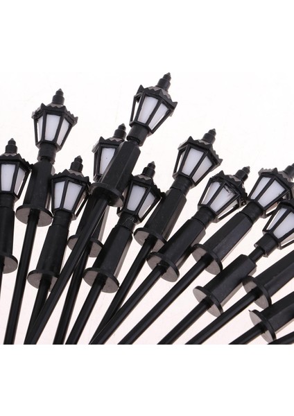20 Adet 1:75 Ölçekli Ho Ölçekli Kum Masa Model Dekoru Için LED Sokak Işıkları 10 cm (Yurt Dışından)