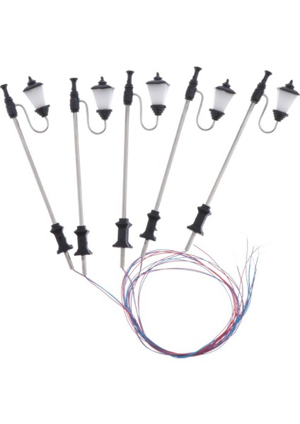 5 Adet Model Demiryolu Sokak Işık Duvar Işıkları 1: 100 Ölçek (Yurt Dışından) fiyatları