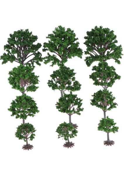 12 Adet Model Şeftali Ağacı Baskı 1: 100-1: 300 Ölçekli Diorama Park Bahçesi (Yurt Dışından)
