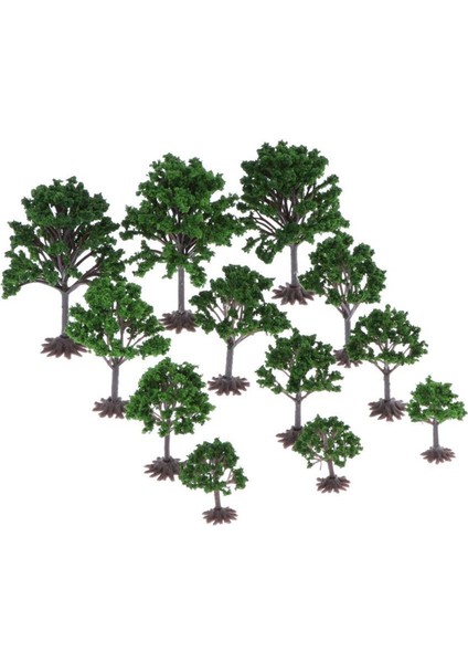 12 Adet Model Şeftali Ağacı Baskı 1: 100-1: 300 Ölçekli Diorama Park Bahçesi (Yurt Dışından) fiyatları