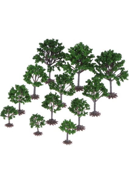 12 Adet Model Şeftali Ağacı Baskı 1: 100-1: 300 Ölçekli Diorama Park Bahçesi (Yurt Dışından) modelleri