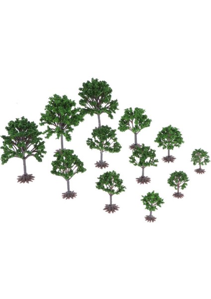 12 Adet Model Şeftali Ağacı Baskı 1: 100-1: 300 Ölçekli Diorama Park Bahçesi (Yurt Dışından) fırsatları
