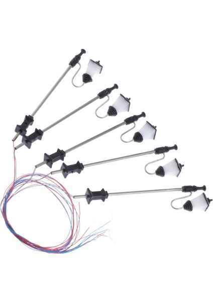 5 Adet Model Demiryolu Sokak Işık Duvar Işıkları 1: 100 Ölçek (Yurt Dışından) fırsatları