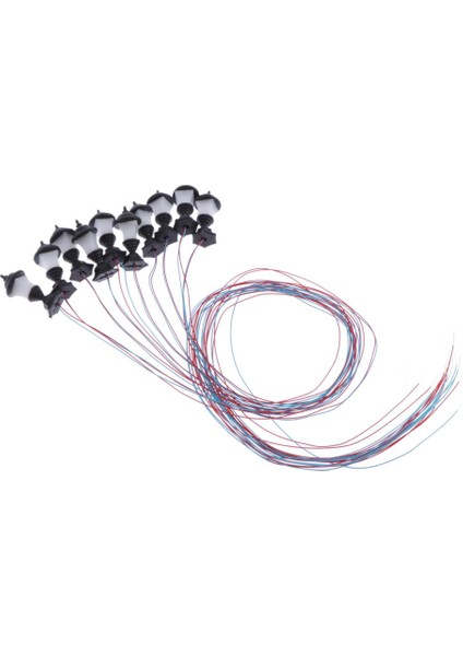 10 Parça 1: 100 Model Demiryolu Tren Lambası Sokak Lambaları Ho Ölçek LED (Yurt Dışından)