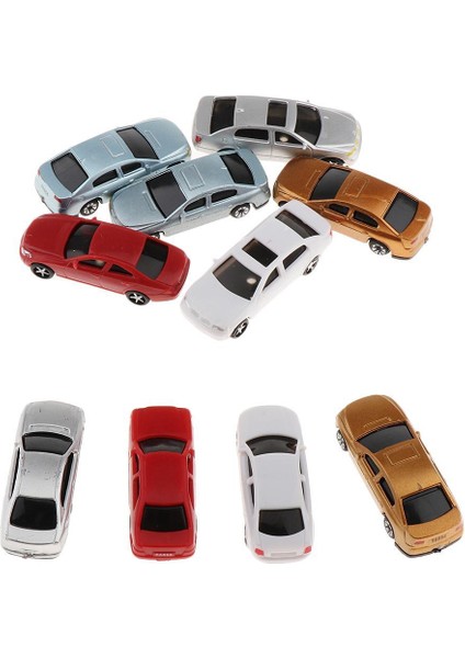 10X Boyalı Model Araba Seti Kum Masa Aksesuarları Park Sahnesi Sokak 1: 100 (Yurt Dışından)